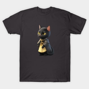 black cat geometric T-Shirt